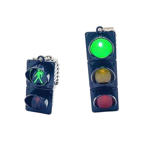 2pcs Neuheit Transport Light Keychain Set Fun Transport Light Schlüsselanhänger Schmücken Sich Um Taschen Persönlichkeit Zu Verleihen von SueaLe