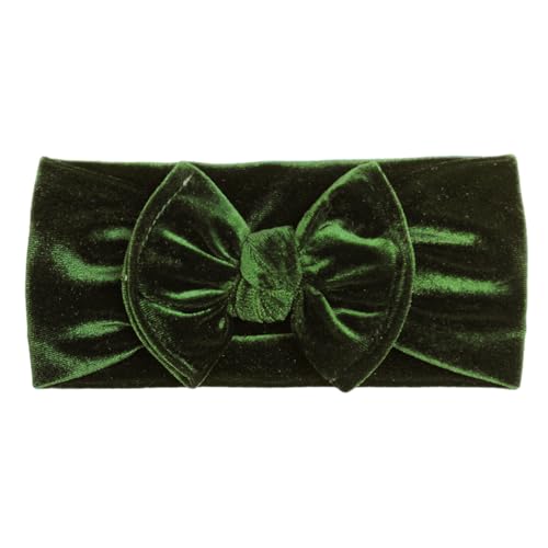 Baby Mädchen Bögen Stirnbänder Weiche Velets Haarbänder Band Elastische Haar Zubehör Elastische Turban Kopfbedeckungen Bowknot Stirnband Mädchen Baby von SueaLe