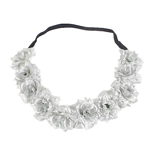 Blumen Stirnband Für Braut Frauen Hochzeit Haarband Headhoop Eleganter Kopfschmuck Damen Und Mädchen Party Haarschmuck Blumen Kopfschmuck Feiertags Party Zubehör Bohemian Stirnband von SueaLe