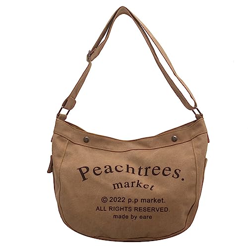 Buchstabe Bedruckte Kapazität Frauen Schulter Crossbody Bag Messenger Shopper Satchel School Tote Handtasche Umhängetasche von SueaLe