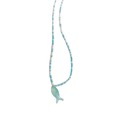 Bunte Perlenfisch Charm Halskette Einstellbare Länge Schlüsselbeinkette Retro Styles Schmuck Für Alltägliche Freizeitkleidung Zartes Perlen Colarbone Halskette Bunte Perlenfisch Charm Halskette Einstellbare Länge Schlüsselbeinkette Retro Styles Schmuck Für Alltägliche Freizeitkleidung Zartes Perlen Colarbone Halskette von SueaLe