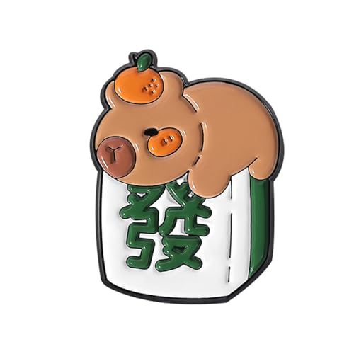 Capybaras Designlegierung Brosche Für Geschenkversuche Fashion Decoration Anime Styles Pins Kreativer Rucksack Charme Geschenke Cartoonische Tierstifte von SueaLe