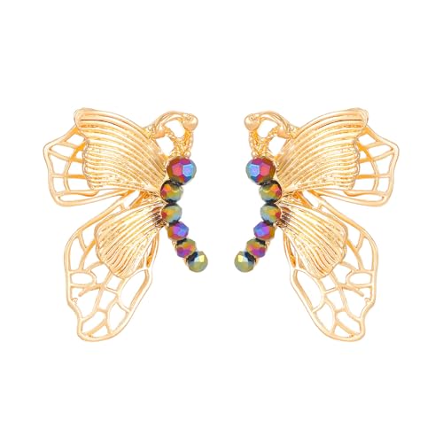 Delicate Butterfly Designs Ohrringe Einzigartige Legierung Hollow Butterfly Ohrringe Schmuck Zur Verbesserung Ihrer Abendkleidung von SueaLe