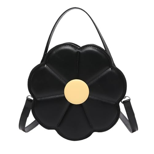 Elegante Umhängetasche Mit Blumenförmiger PU Leder Crossbody Geldbörse Vielseitiger Satchel Unterarm Handtasche Für Frauen Blumenförmige Tasche von SueaLe
