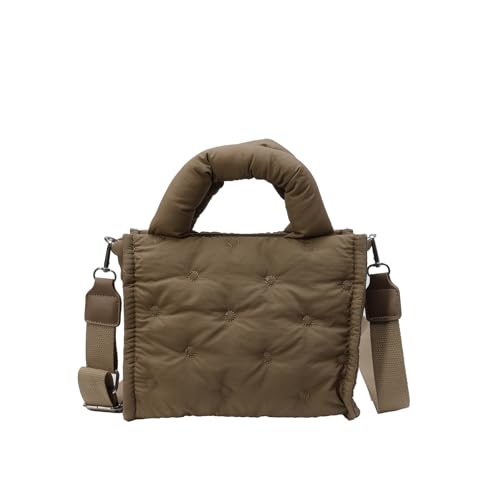 Frauen Bag Trendy Schulter Koreanische Stile Handtasche Geldbeutel Puffer Crossbody Top Quadratischer Frauen Crossbody Puffer Schulter Täglich Handtasche Geldbeutel Kleines Quadrat von SueaLe