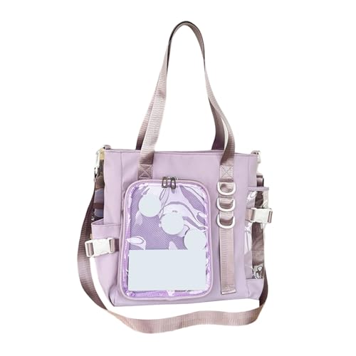 Frauen Japanische High School Girls Schulter Crossbody Tasche Lässig Einfache Mode Ästhetische Handtasche Transparent Süße Itabag Transparent Itabag Umhängetasche von SueaLe