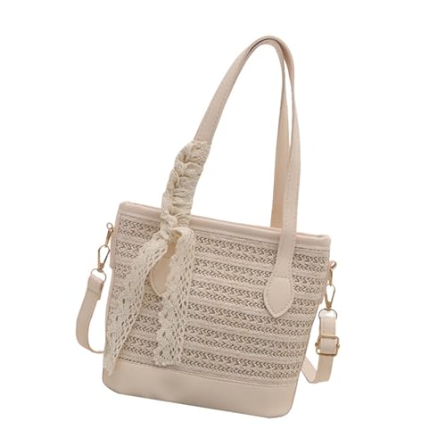 Frauen Umhängetasche Große Kapazität Crossbody Mode Beach Schöne Boten Strohschaufel Handtasche Frauen Eimer Stroh Schulter Schöner Crossbody Beach Für Jeden Tag von SueaLe
