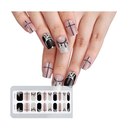 Halbgehärtete Gel Nagelstreifen Modische Nagelaufkleber Für Frauen Und Mädchen Einfach Anzubringen Keine Professionellen Fähigkeiten Erforderlich von SueaLe