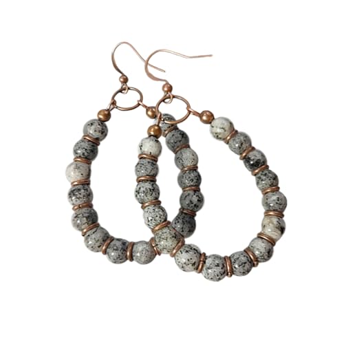 Handgefertigter Retro Natural Stone Dangle Ohrringe Mit Perlenanhänger Perfekt Für Alltägliche Verschleiß Und Festivals Handgefertigter Retro Natural Stone Dangle Ohrringe Mit Perlenanhänger Perfekt Für Alltägliche Verschleiß Und Festivals von SueaLe