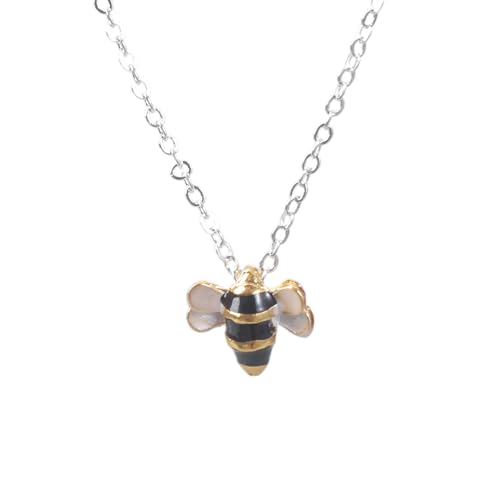 Klassische Schlüsselbeutelkette Schöne Biene Anhänger Halskette Hochzeit Charm Schmuck Juwely All Match Accs Geschenk Für Teenager Mädchen Halskette Strecke Für Mehrere Halsketten von SueaLe