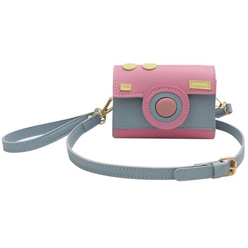 Koreanische Stile Crossbody Tasche Für Frauen PU Leder Schulter Kontrastierende Farben Handtasche Und Geldbörse Frauen Kamera Form Schulterkontrastinfarben Telefon PU Crossbody von SueaLe