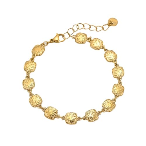 Mode Gold Oder Silber Hämmerungs Square Armband Schmuck Geeignet Für Geschäftsereignis Und Tägliche Outfits Für Partys Und Tägliche Outfits von SueaLe