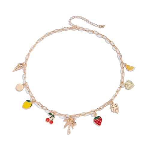 Modische Halskette Für Frauen Ozeanik Mit Goldenem Charme Und Shell Croses Anhänger Accessoire Für Bohemians Stile von SueaLe