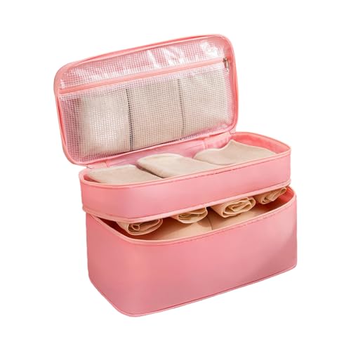 Multi Purpose Toilettenbeutel Mit Abschließbaren Reißverschlüssen Faltbare Reise Für Frauen Reisen Unterwäsche Schutzbeutel Kompakte Verpackungstaschen Für Kleidung von SueaLe