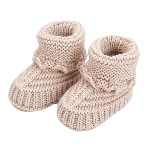 Neugeborene Babystiefel Weiche Strick Erste Wanderer Stilvoll Und Einfache Designs Soft Baby Bequeme Kleidung Für Jungen & Mädchen Kleinkind von SueaLe