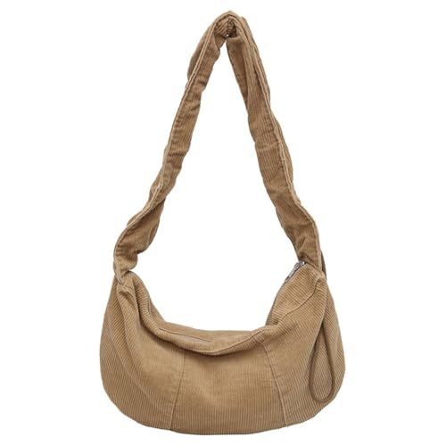 Praktische Cord Crossbody Bag Dumpling Taschen Vielseitige Schultertasche Satchel Für Frauen Freizeitverkehr Täglich Geldbörse von SueaLe