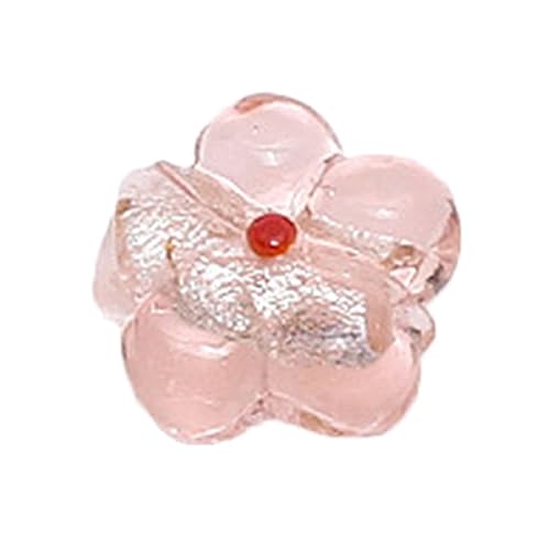 Quasten Perlen Anhänger Mit Loch Sommer Koreanische Farbe Süße Für DIY Schlüsselanhänger Halskette Schmuck Machen Fünf Blütenblätter Blumenperlen von SueaLe