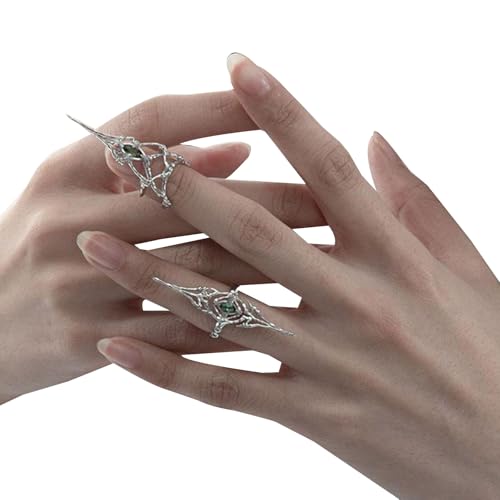 Set Von 2 Einzigartigen Hohlfingerspitze Knochenringe Modegelenk Offen Unisex Finger Accessoires Für Tägliche Verschleiß Vielseitiger Mode von SueaLe