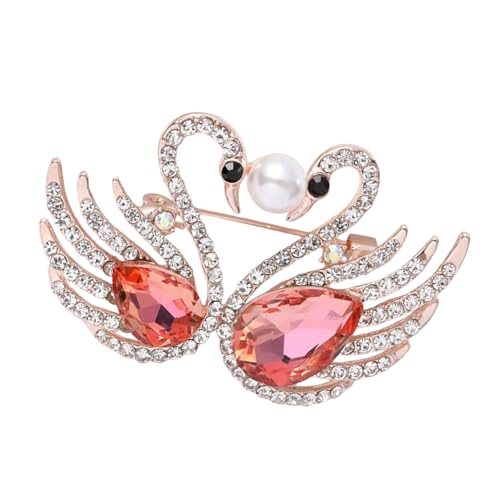 Sparkling Strassstones Vogelbroschen Legierungstifte Elegante Brosche Legierung Textur Statement Brosche Perfekt Für Alle Gelegenheiten Mode Schmuck Pin von SueaLe
