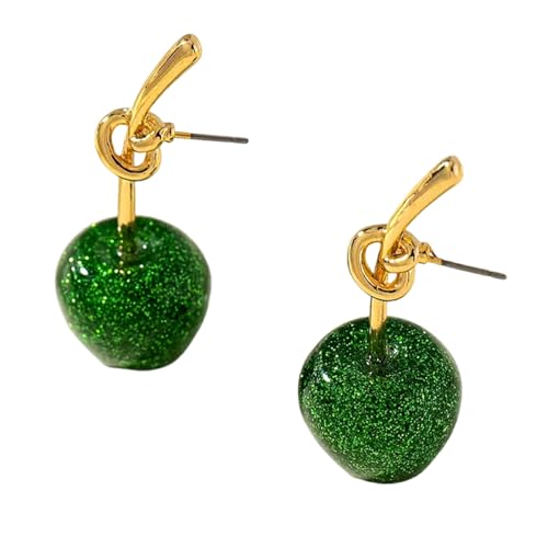 Stilvolle Appled Studs Ohrringe Moderne Legierungsfruchtdesigns Mit Komfortablen Wagen Haken Alltags Casual Use Outfits Legierung Äpfel Bolzen Ohrringe von SueaLe