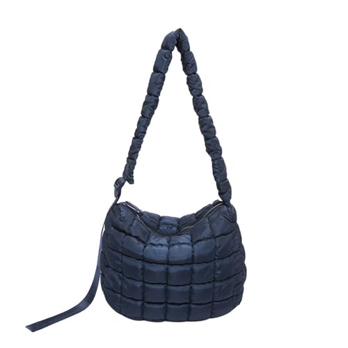 Stylish Puffer Gesteppt Satchel Frauen Gepolstert Leichte Reißverschlüsse Crossbody Umhängetasche Für Reiseeinkäufe Und Arbeit Modetasche Crossbody Tasche von SueaLe