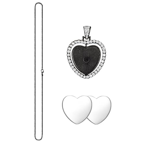 SueaLe Doppelseitiger Herz Anheizt Halskette Set Rotierende Inlay Tablettschmuck Die Accessoires Für Modische Frauen Mädchen Machen SueaLe Doppelseitiger Herz Anheizt Halskette Set Rotierende Inlay Tablettschmuck Die Accessoires Für Modische Frauen Mädchen Machen von SueaLe