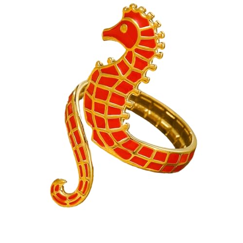 SueaLe Elegant Oil Drop Seahorse Ringe Modern von SueaLe