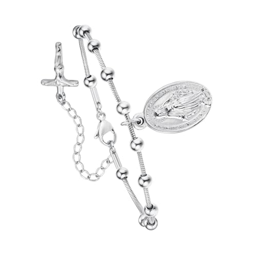 SueaLe Frauen Schmuck Rosenkranz Perlenarmband Mit Minimalistischer Schlangenkette Design Für Verschiedene Anlässe Geeignet SueaLe Frauen Schmuck Rosenkranz Perlenarmband Mit Minimalistischer Schlangenkette Design Für Verschiedene Anlässe Geeignet von SueaLe