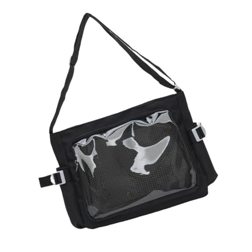 SueaLe Funktionelle Nylon Crossbody Tasche Mit Verstellbaren Riemen Umhängetaschen Für Studentenpendler Und Reisende Große Kapazität Leichte Ergonomische Umhängetasche von SueaLe