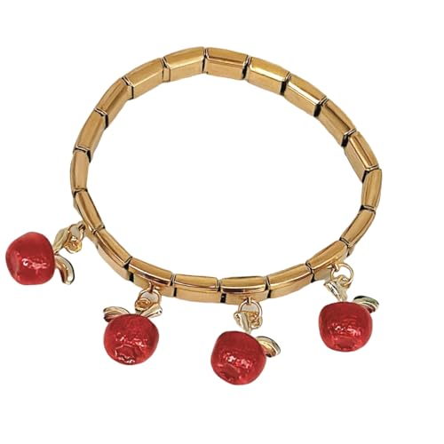 SueaLe Italienisch Inspiriert Gemischt Charme Armband Einzigartige Obst Und Chilis Anhänger Armband Edelstahl Frauen Armreifen Schmuck Schmuck von SueaLe