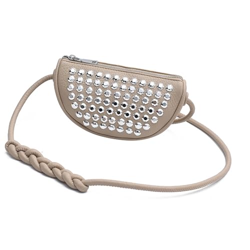 SueaLe Kleine Crossbody Taschen Für Frauen Mit Besetzten Designs Punk Unterarm Tasche Mit Verstellbaren Gurtgehäuse Handtaschen Alltagspendlertasche von SueaLe