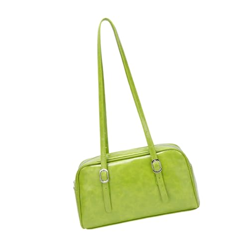 SueaLe Kreative PU Unterarm Umhängetasche Für Frauen Und Mädchen Alltagspendler Essentielle Geräumige Kissenbeutel Lässige Handtasche Große Kapazität Unterarm Kissenbeutel von SueaLe