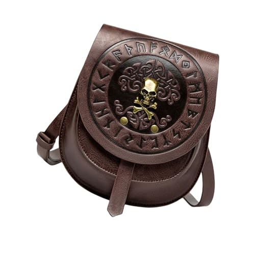 SueaLe Mittelalterliche Europäische Stile Frauen Umhängetaschen Crossbody Bag PU Leder Tailentasche Telefon Geldbeutel Retro Handtasche Reisebeutel von SueaLe