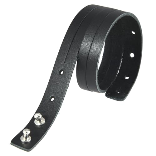 SueaLe Mode Lederarmband Verstellbare Länge Armband Legierung Hardware Akzentschmuck Für Ungezwungene Outfits Unisex Leder Armband von SueaLe