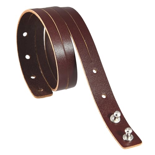 SueaLe Mode Lederarmband Verstellbare Länge Armband Legierung Hardware Akzentschmuck Für Ungezwungene Outfits Unisex Leder Armband von SueaLe
