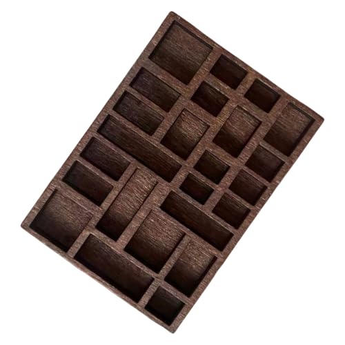 SueaLe Mode Miniatur Holzgräbnis Schmuckstücksschelf Taschengröße Kristallschachtel Tragbarer Schmuckhalter Für Männer Und Frauen von SueaLe