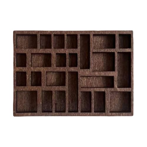 SueaLe Mode Miniatur Holzgräbnis Schmuckstücksschelf Taschengröße Kristallschachtel Tragbarer Schmuckhalter Für Männer Und Frauen von SueaLe