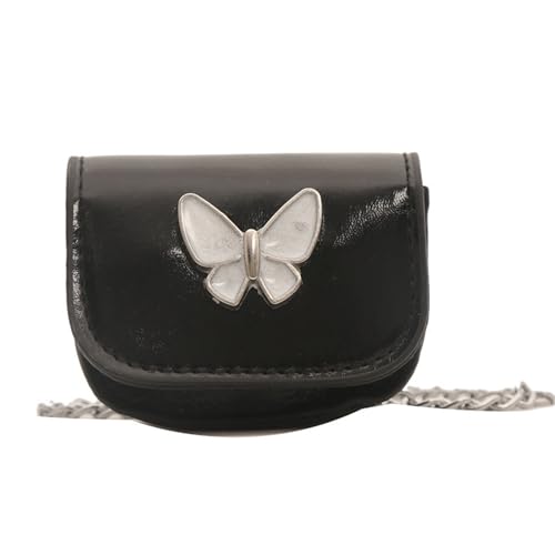 SueaLe Modische Mini-Geldbörse für Damen, Abendtasche mit Umhängetasche, niedlicher Schmetterling, tragbare Geldbörse, Lippenstift-Kopfhörer-Organizer von SueaLe