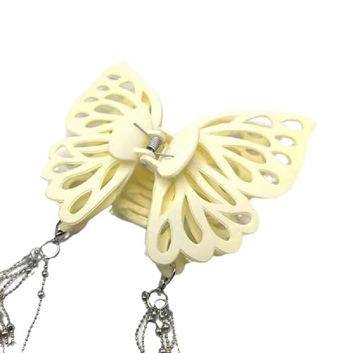 SueaLe Schmetterling Quasten Haar Clips Klaue Koreanische Elegante Haarnadel Haar Styling Clip Haar Zubehör Frauen Damen Schmuck Dünne Haar Clips von SueaLe