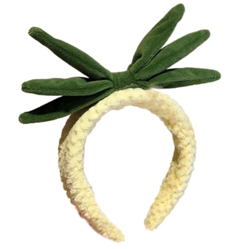 SueaLe Stilvoller Frucht Ananas Haarreifen Auffälliger Kopfschmuck Grüne Kopfbedeckung Für Halloween Cosplay Rollen von SueaLe