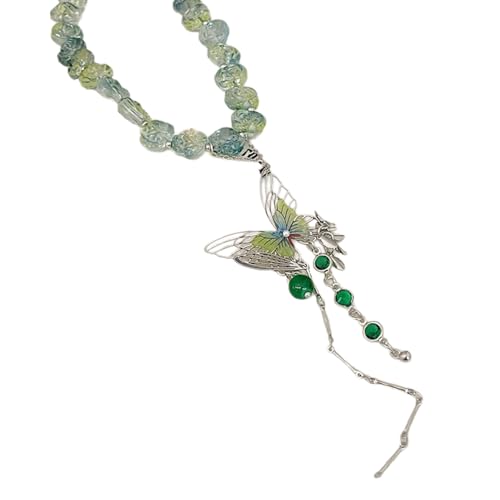 SueaLe Stylish Colarbone Halskette Mit Robustem Quasten Modeaccessoire Tragbar Für Freizeit Oder Party Freizeitkleidung von SueaLe
