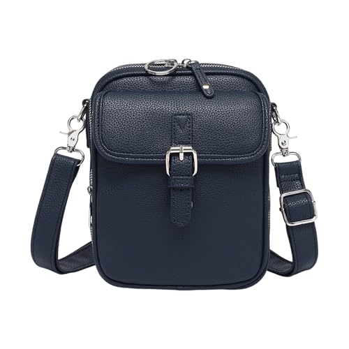SueaLe Vintage Crossbody Tasche Mit Verstellbaren Gurtkarten Slots Brieftasche PU Leder Telefonbeutel Für Frauen Die Essentielles Crossbod von SueaLe