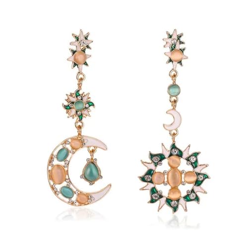 Sun Moon Quasten Tropfen Dangle Ohrring Kette Quasten Ohrring Ohrringe Langes Dangle Legierungsmaterial Party Schmuckset Sun Moon Quasten Tropfen Dangle Ohrring Kette Quasten Ohrring Ohrringe Langes Dangle Legierungsmaterial Party Schmuckset von SueaLe