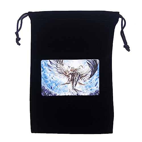 Tarot Wahrsagerei Samt Tarotkarten Pad Pendel Tarot Altar Tischdecke Brettspiel Schmuckaufbewahrung Tarot Flanell Tasche Kartenaufbewahrungstasche Tarot Aufbewahrungstasche Bedruckte Samt von SueaLe