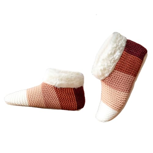 Unisex Warmes Innenhause Winter Knöchel Slipper Socken Mit Schleppendem Boden Dickem Fleece Ausgekleidet Gestrickte Bodensocken Wärmeisolierung von SueaLe