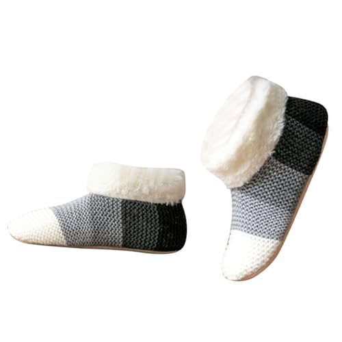 Unisex Warmes Innenhause Winter Knöchel Slipper Socken Mit Schleppendem Boden Dickem Fleece Ausgekleidet Gestrickte Bodensocken Wärmeisolierung von SueaLe