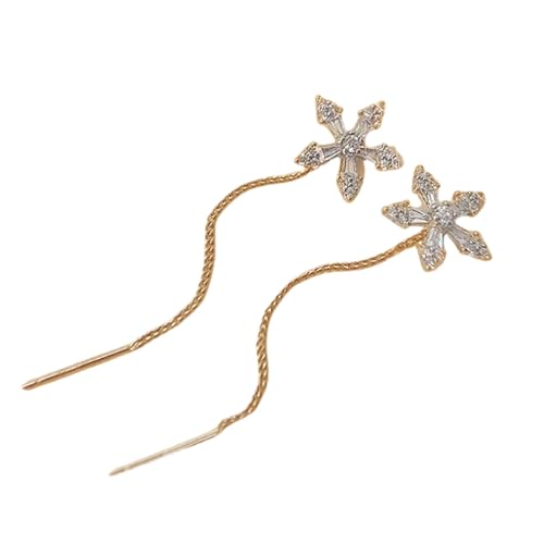 Zarte Blütenblätter Baumelnder Ohrschmuck Mit Bewegenden Quasten Blumen Ohrringen Schmuck Für Lässige Oder Formelle Anlässe Langkettige Formelle Verschleißohrringe von SueaLe