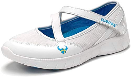 Suecos® Frida, Damen Sandalen, weiß - Weiß (White) - Größe: 39 von Suecos