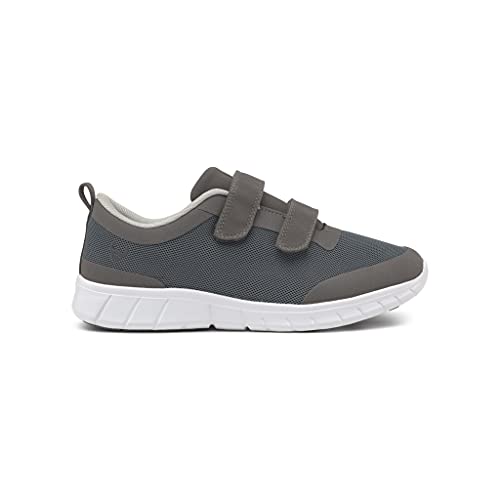 Suecos Unisex Velcro Seele Sneaker, Grau/Grau, 43 EU von Suecos