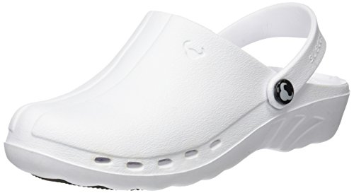 Suecos Unisex-Erwachsene Oden Arbeitsclogs, Weiß (White) , Größe: 45 EU von Suecos